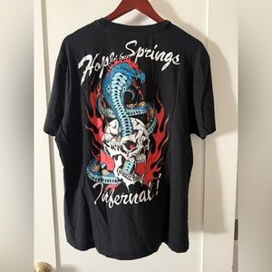 All saints Black Graphic Tee